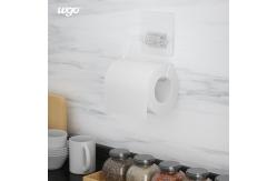 China Bathroom Fitting No Install Tools Mounted Toilet Paper Roll Holder Strongly Stick on supplier