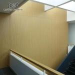 Modern Grooved Acoustic Panel Waterproof Slotted Wall Panels Eco Friendly
