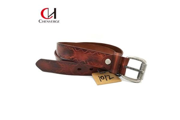 Antiwear Practical Braided Leather Belt For Men Multiscene With Pin Buckle