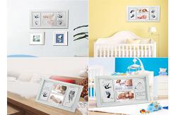 China Customized DIY Baby Hand and Footprint Photo Frame Kit With Safety Ink Pad supplier