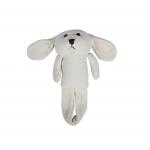 White Color Baby Stuffed Bunny Long Ears 20CM Height Non - Toxic Material for sale