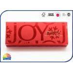 Spot UV 4C Printed Present Gift Box With Gold Stamping Paper Insert for sale
