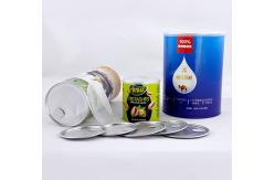 China Waterproof recyclable Kraft Paper Composite Cans cookies packaging with custom logo supplier
