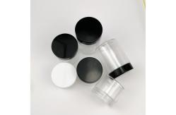 China Black Screw Cap Plastic Cream Jars Screen Printing supplier