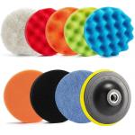 11pcs 5 Inch Polishing Pad Set For Angle Grinder 12.7cm Car Cleaning for sale