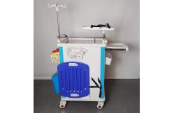 China ABS Emergency Medical Trolley Equipment 5 Drawer With Defibrillator Shelf CPR Board supplier
