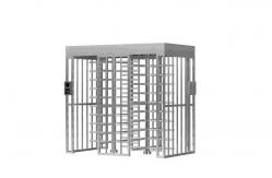 China Full-Height Turnstile with 100W Power Consumption 2210x1350x2300 mm Drive Current 10mA supplier