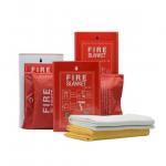 Glass Fiber Fire Blanket Home Kitchen Fire Size 1*1m 1.2*1.2m Customized for sale