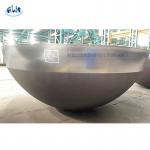Carbon Steel Hemispherical Dish Bottom Head , Hot Pressing Hemispherical Vessel Tank Head for sale