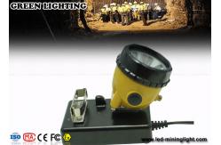 China 6.8Ah Rechargeable Li - Ion Battery Miners Helmet Lamp With 15000Lux Brightness supplier