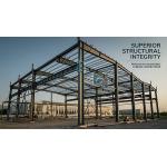 Blast Painted Galvanized Surface Steel Structure Building with 50-300mm Flange Width and Wind Snow Seismic Resistant Design for sale