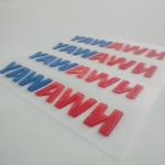 Thick Rubber Heat Press T Shirt Labels Hot Melt Adhesive Heat Transfer Labels For Clothing for sale