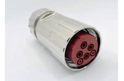 China Circular M40 Power Connector 6 Pin Servo Encoder Female Crimp Wire Plug supplier