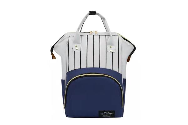 Adjustable Strap Length Oxford Fabric Zipper Closure Mommy Bag with Crib