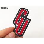 Letter Name Clothing Embroidery Patches Iron On Backing Twill Background for sale