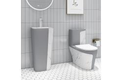 China rectangular Sanitary Ware Basin Pedestal For Bathroom Hotel Home supplier