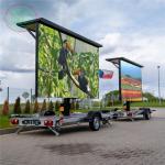 2727 Lamp Size Mobile Truck LED Display with Full Color Tube Chip Color and Truck-mounted Installation for sale