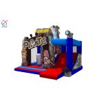 New Design Digital Printing Inflatable Pirate Bounce House With Slides For Kids