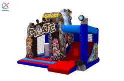 China New Design Digital Printing Inflatable Pirate Bounce House With Slides For Kids supplier