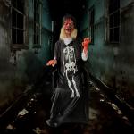 Haunted Pneumatic House Halloween Zombie Props , Ghost Animatronic Electric Chair for sale