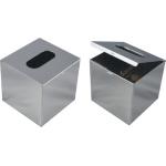 8K Stainless Steel Bathroom Supplies Metal Tissue Box 130*130*H130mm for sale