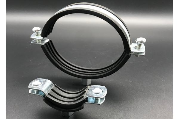 Metal Steel Rubber Lined Pipe Clamps with EPDM Rubber