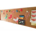 OEM Kindergarten Decorative Natural Cork Panels Wall Tiles Eco Odorless Toxicless for sale