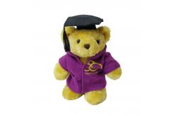 China Doctorial Hat Teddy Bear Stuffed Toy OEM Custom Plush Animal Toys supplier