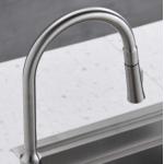 CUPC Single Handle Gooseneck Kitchen Faucet Extendable Kitchen Tap With Flexible Hose for sale