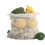 Organic Cotton Drawstring Bag Backpack Vegetable Grocery Mesh String Backpack