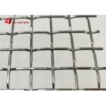 Architectural Mining Screen Mesh Woven Wire Locked Crimped Mesh In Stainless Steel