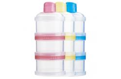 China Three Grid Baby Milk Powder Container Dishwasher Safe BSCI supplier