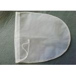 200 Micron Round Recyclable Nylon Rosin Bags Milk Filter Bag With Drawstring for sale