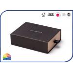 Rigid Paper Boxes Kraft Paper Sliding Drawer Boxes With Silver Gold Foil Stamping