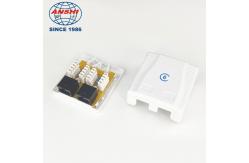 China PC Material UTP Surface Mount Box Double Port  CAT6 supplier