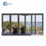 Customized Soundproof Aluminium Glass Bifold Doors For Room Position for sale