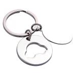 Custom Logo Zinc Alloy Keychain Holder With Individual Polybag Packaging for sale