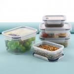 Transparent Seal Plastic Crisper Rectangle 350Ml 580Ml 1000Ml 2000Ml for sale