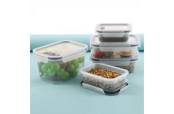 China Transparent Seal Plastic Crisper Rectangle 350Ml 580Ml 1000Ml 2000Ml supplier