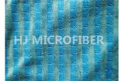 China Plain Dyed Jacquard Grid Microfiber Twisted Pile Fabric For Mop Pad supplier