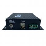 FC standard 1ch data Analog Fiber Optic Transmitter And Receiver For PTZ Camera Black for sale