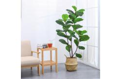 China Bathroom Decorative Artificial Potted Floor Plants Fiddle Leaf Fig supplier
