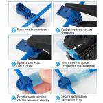 Multicolor Plastic Quick Disconnect Terminal Self Stripping 360pcs