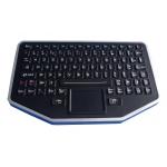 Flat Desktop Silicone Industrial Keyboard , Silicone Rubber Keypad With Optional Housing for sale