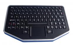 China Flat Desktop Silicone Industrial Keyboard , Silicone Rubber Keypad With Optional Housing supplier