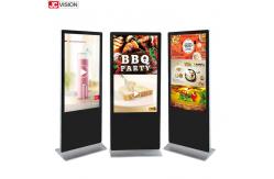 China 65inch Android Digital Signage Player , 8ms Floor Standing LCD Advertising Display Screen supplier