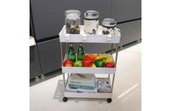 China Folding Waterproof Kitchen Storage Trolley , Multifunction Rolling Cart Organizer supplier