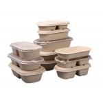 Wheat Straws Take Out Lunch Box Biodegradable 500ML for sale