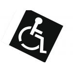 Wheelchair Handicap Symbol PVC Stencil Flexible And Sturdy Reusable Long Service Life for sale