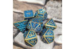 China Multipurpose Custom RPG Dice Set game for adult Metal Dice Polyhedral supplier